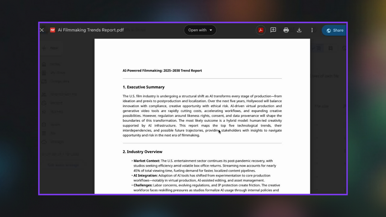 Create AI-powered industry trend reports - guides resource for General, Operations, Marketing, Sales, Design