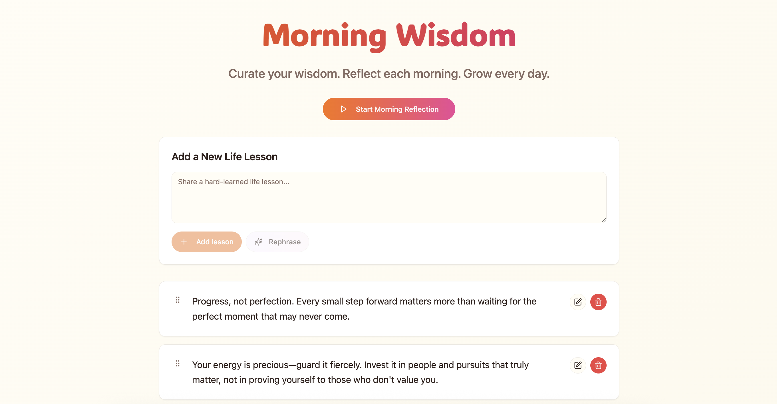 Morning Wisdom - abmm-tools resource for General, Others